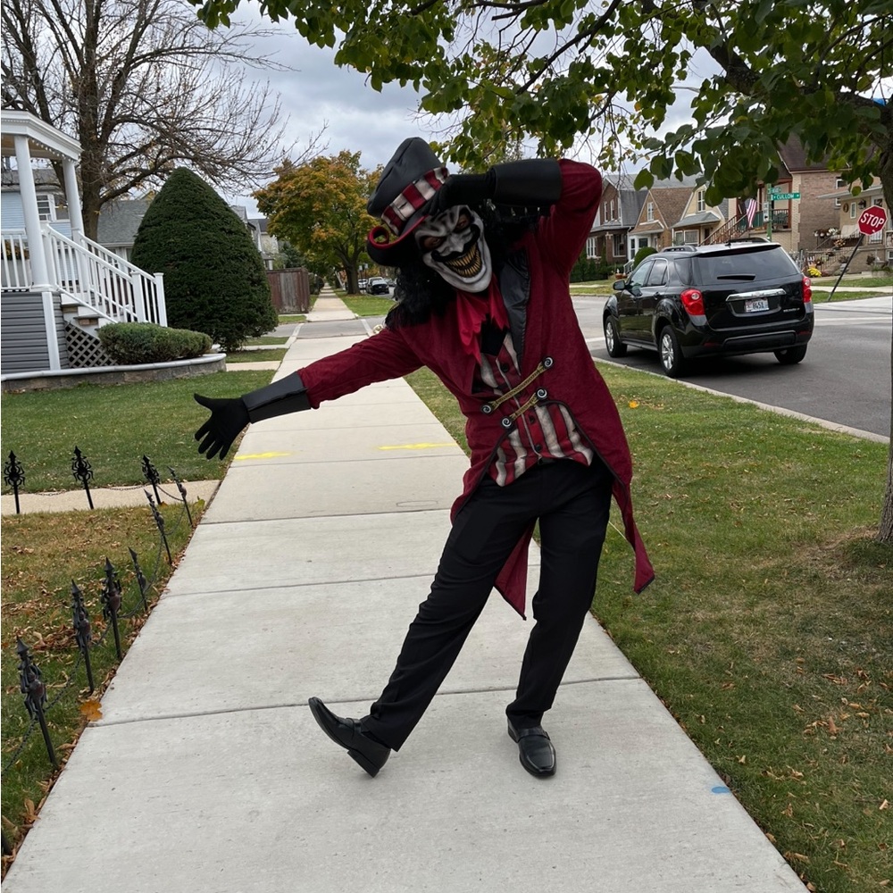 Spirit Wicked Ringmaster Costume - Burgundy and Black